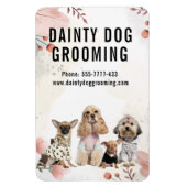 Dainty Dog Grooming Business Magnet (Vertikal)