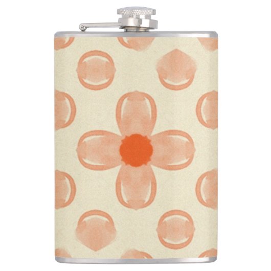 Dainty Dot Florals Flachmann (Vorderseite)