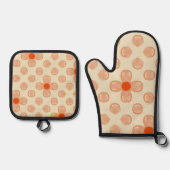 Dainty Dot Florals Ofenhandschuh & Topflappen-Set (Vorderseite)