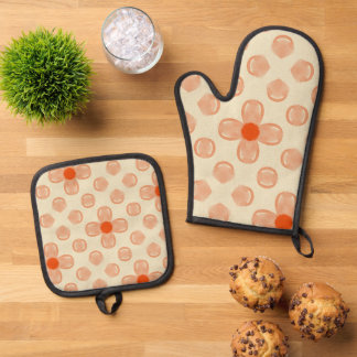 Dainty Dot Florals Ofenhandschuh & Topflappen-Set