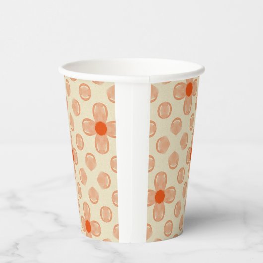 Dainty Dot Florals Pappbecher (Rechts)