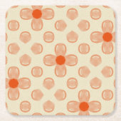 Dainty Dot Florals Rechteckiger Pappuntersetzer (Vorderseite)