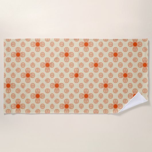 Dainty Dot Florals Strandtuch (Vorderseite)