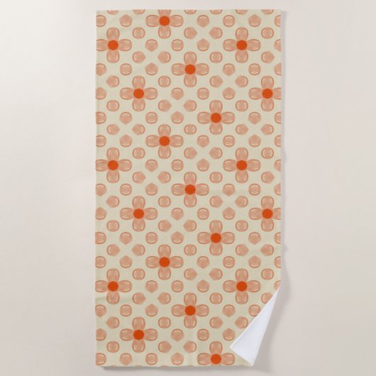 Dainty Dot Florals Strandtuch (Vorderseite)