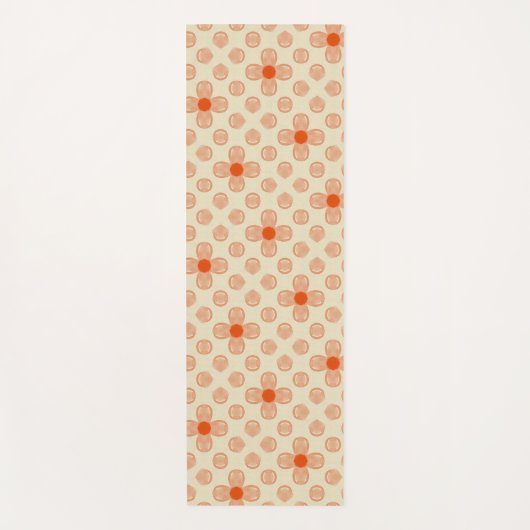 Dainty Dot Florals Yogamatte (Vorderseite)