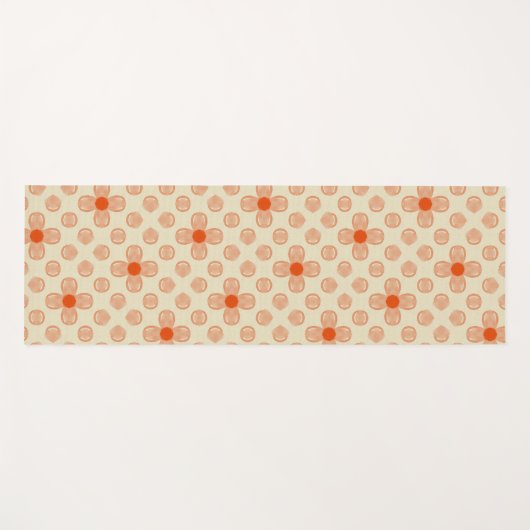 Dainty Dot Florals Yogamatte (Vorderseite (Horizontal))