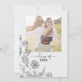 Dainty Elegance Graduation Party Einladung (Rückseite)