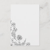 Dainty Elegance Wedding Details Insert Card (Rückseite)