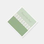 Dainty Floral Accented Paper Serviette (Ecke)