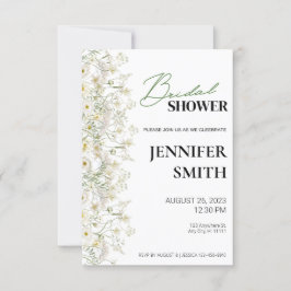 Dainty Floral Bridal Dusche Einladung - Verlassen