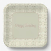 Dainty Floral Pattern Pappteller (Vorderseite)