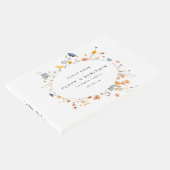 Dainty Floral Wildblume Wedding Gästebuch (Ecke)