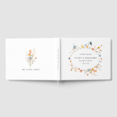 Dainty Floral Wildblume Wedding Gästebuch (Voll)