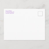 Dainty Florals Elegant Chic CUSTOM BABY SHOWER Einladungspostkarte (Rückseite)