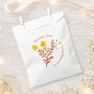 Dainty Florals Elegant DANK YOU BABY SHOWER Geschenktütchen