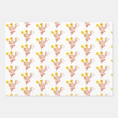 Dainty Florals Elegant Einfaches Chic-Geschenk Geschenkpapier Set (Vorderseite)