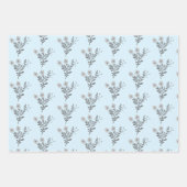 Dainty Florals Elegant Einfaches Chic-Geschenk Geschenkpapier Set (Vorderseite)