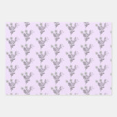 Dainty Florals Elegant Einfaches Chic-Geschenk Geschenkpapier Set (Vorderseite)