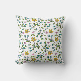 DAINTY FLOWER THROW PILLOW KISSEN