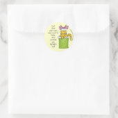 Dainty Garbage Kitty Runder Aufkleber (Tasche)
