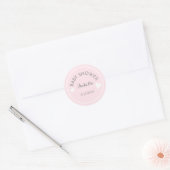 Dainty Hearts Pink Baby Shower Stickers (Umschlag)