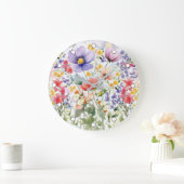 Dainty Hübsch Summer Floral Große Wanduhr (Zuhause)