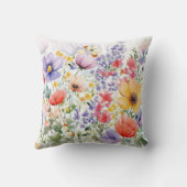 Dainty Hübsch Watercolor Floral Kissen (Rückseite)