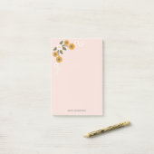 Dainty korean staubige Rose Post-it Klebezettel (Auf Schreibtisch)