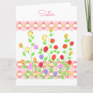 Dainty Künstlerisch Floral Karte