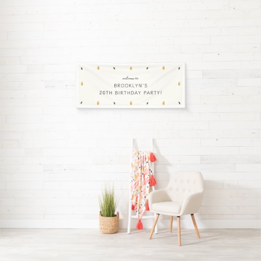Dainty Lemon Party Banner (Insitu)