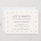 Dainty Lemon Party Einladung (Vorderseite)