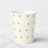 Dainty Lemon Pattern Party Paper Cup Pappbecher (Links)