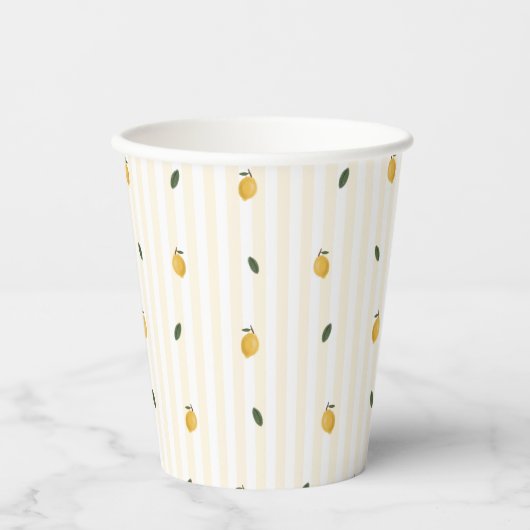 Dainty Lemon Pattern Party Paper Cup Pappbecher (Vorderseite)