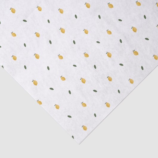 Dainty Lemon Pattern Seidenpapier (Ausschnitt)