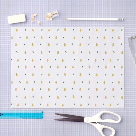 Dainty Lemon Pattern Seidenpapier (Handwerk)