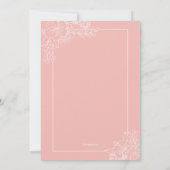 Dainty Lingerie Brautparty Einladung (Rückseite)