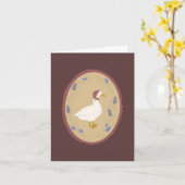 Dainty little goose card karte (Gelbe Blume)