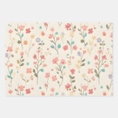 Dainty Meadow Wildflower & Pastel Sprig Geschenkpapier Set (Vorderseite 2)