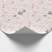 Dainty Nutcracker Ballet Soft Pastell Pink Geschenkpapier (Ecke)