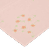 Dainty Peach Floral Tischdecke (Schrägansicht)