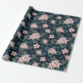 Dainty Pink Blume #3 Wrapping Paper Geschenkpapier (Ungerollt)