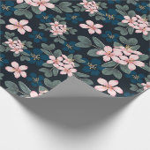 Dainty Pink Blume #3 Wrapping Paper Geschenkpapier (Ecke)