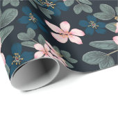 Dainty Pink Blume #3 Wrapping Paper Geschenkpapier (Rolleneckpunkt)
