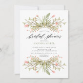 Dainty Pink Brautparty Einladung (Vorderseite)