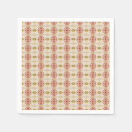 Dainty Pink Floral Gemustert Serviette