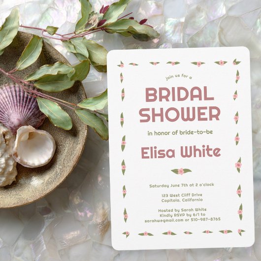 Dainty-Rose Handmade CUSTOM-Brautparty Einladung