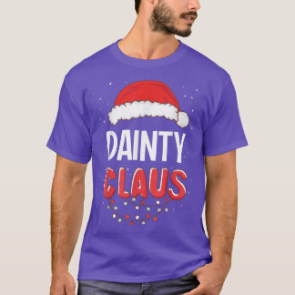 Dainty Santa Claus Weihnachten Matching Costume T-Shirt