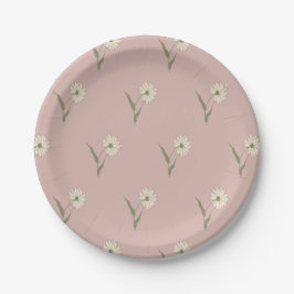 Dainty Scattered Aster Botanical | Dusty Pink Pappteller