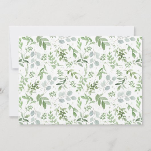 Dainty-Script-Änderung von Plänen Hochzeitspause Ankündigung (Rückseite)