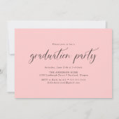 Dainty Script Class of 2023 Foto Graduation Party Einladung (Rückseite)